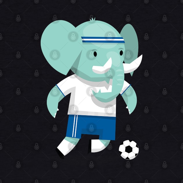 Soccer Elephant Cartoon by Rayrock76